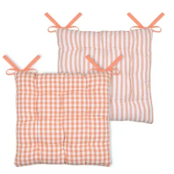 New Cuscino per sedia quadrato in cotone (40 x 40 cm) Bardot Cuscini Per Sedia