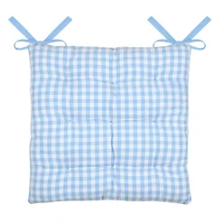 Clearance Cuscino per sedia quadrato in cotone (40 x 40 cm) Bardot Azzurro Cuscini Per Sedia