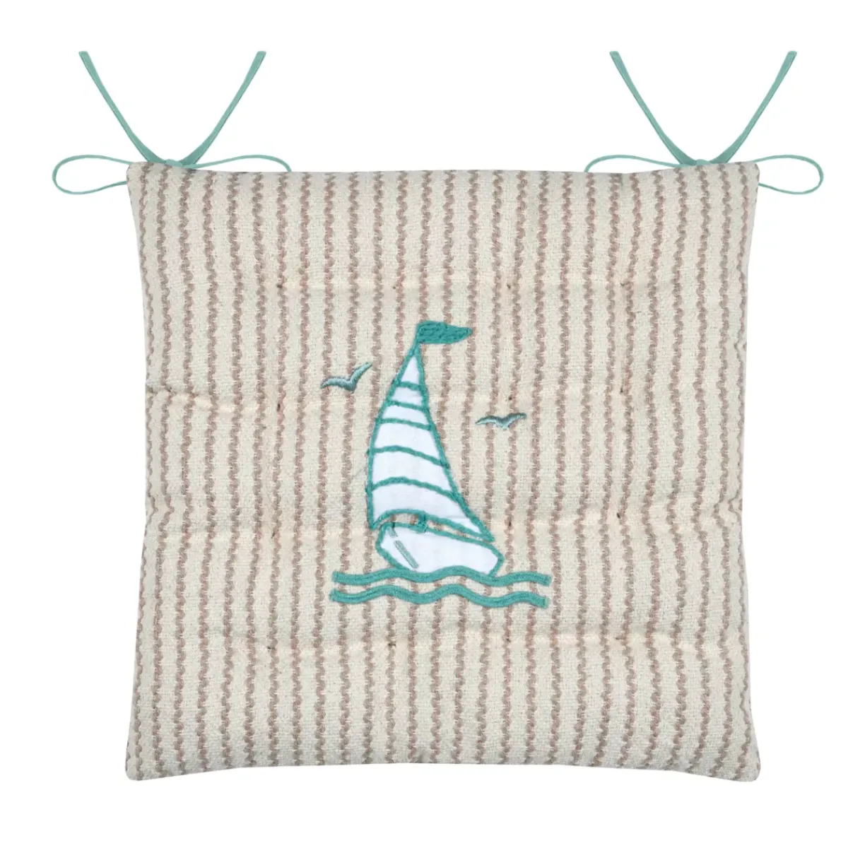 Best Cuscino per sedia quadrato in cotone (38 x 38 cm) Barbados Cuscini Per Sedia