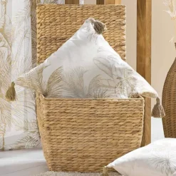 Cuscino quadrato cotone (45 x 45 cm) Dune Ecru Cuscini E Fodere