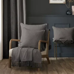 Best Cuscino quadrato cotone Sixtine Grigio ardesia Cuscini E Fodere