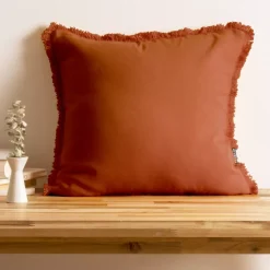 Discount Cuscino quadrato in cotone (45 x 45 cm) Pixel frange Cuscini E Fodere