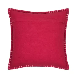 Cuscino Quadrato in Cotone (45 x 45 cm) Villard Rosso