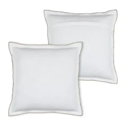 Cuscino quadrato in cotone (45 x 45 cm) Helios Bianco