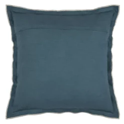 Cuscino quadrato in cotone (45 x 45 cm) Helios Blu