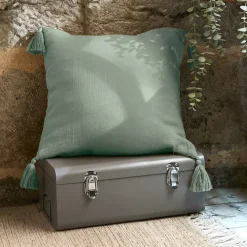 New Cuscino quadrato in garza di cotone (40 x 40 cm) Gaia Cuscini E Fodere