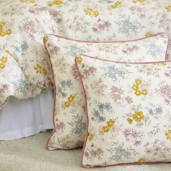 Sale Cuscino quadrato in garza di cotone Gaïa Aquarelle Multicolore Cuscini E Fodere
