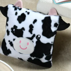 New Cuscino quadrato per bambini (40 x 40 cm) Zamis Mucca Tessile Arredo Bimbi