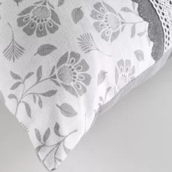 Cuscino rettangolare cotone (40 x 60 cm) Flavie Grigio