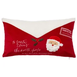 Cuscino rettangolare di Natale (30 x 50 cm) Lettera a Babbo Natale
