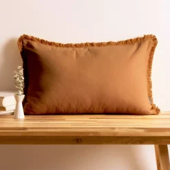 Discount Cuscino rettangolare in cotone (40 x 60 cm) Pixel frange Cuscini E Fodere