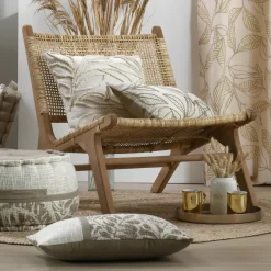 Clearance Cuscino rettangolare in cotone Hemera Ecru Cuscini E Fodere
