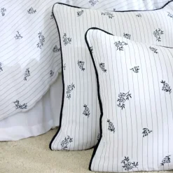 Online Cuscino rettangolare in garza di cotone (40 x 60 cm) Gaïa Iris Blu Cuscini E Fodere