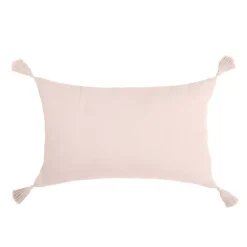 Cuscino rettangolare in garza di cotone (40 x 60 cm) Gaia Rosa cipria