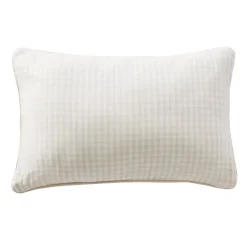 Cuscino rettangolare in garza di cotone (40 x 60 cm) Gaïa vichy Beige