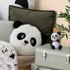 Online Cuscino rotondo bambino (27 cm) Panda Tessile Arredo Bimbi