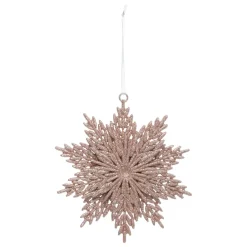 Decorazione da appendere di Natale (D12 cm) Stella eterna Rosa glitterata