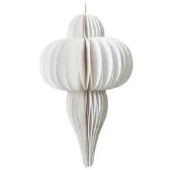 Decorazione natalizia da appendere in carta (H20 cm) con chiusura magnetica Bianco