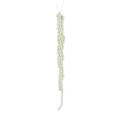 Decorazione Natalizia Sospesa (H20 cm) Stalattite Perle Madreperlate