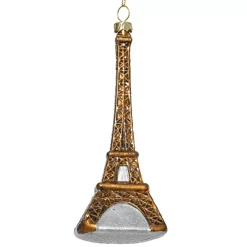 Decorazione Natalizia Sospesa (H16 cm) Torre Eiffel Bronzo