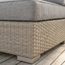 Sale Divano da giardino in resina intrecciata Palma Grigio e antracite Tavolini Da Giardino, Divani