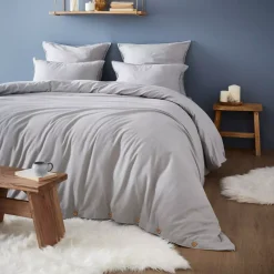 Outlet Federa cuscino a rullo flanella di cotone (L185 cm) Théa Federe Cuscino Letto