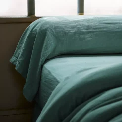 Clearance Federa cuscino a rullo garza di cotone (L185 cm) Gaïa Federe Cuscino Letto