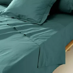 Online Federa cuscino a rullo percalle di cotone (L185 cm) Cali Blu anatra Federe Cuscino Letto