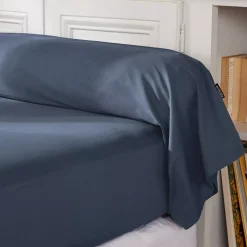 Online Federa cuscino a rullo percalle di cotone (L185 cm) Cali Blu marino Federe Cuscino Letto
