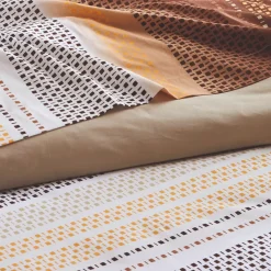 Hot Federa cuscino letto quadrato cotone (65 x 65 cm) Niagara castagna Federe Cuscino Letto