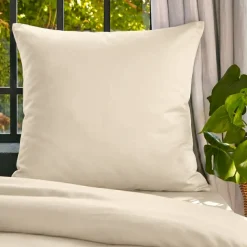 Sale Federa cuscino letto quadrato lyocell Tencel™ lavato (80 x 80 cm) Olivia pampa Federe Cuscino Letto