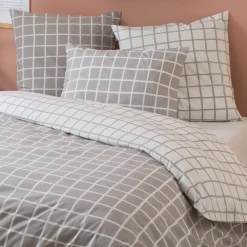 Outlet Federa cuscino letto quadrata in percalle di cotone (65 x 65 cm) Max Federe Cuscino Letto