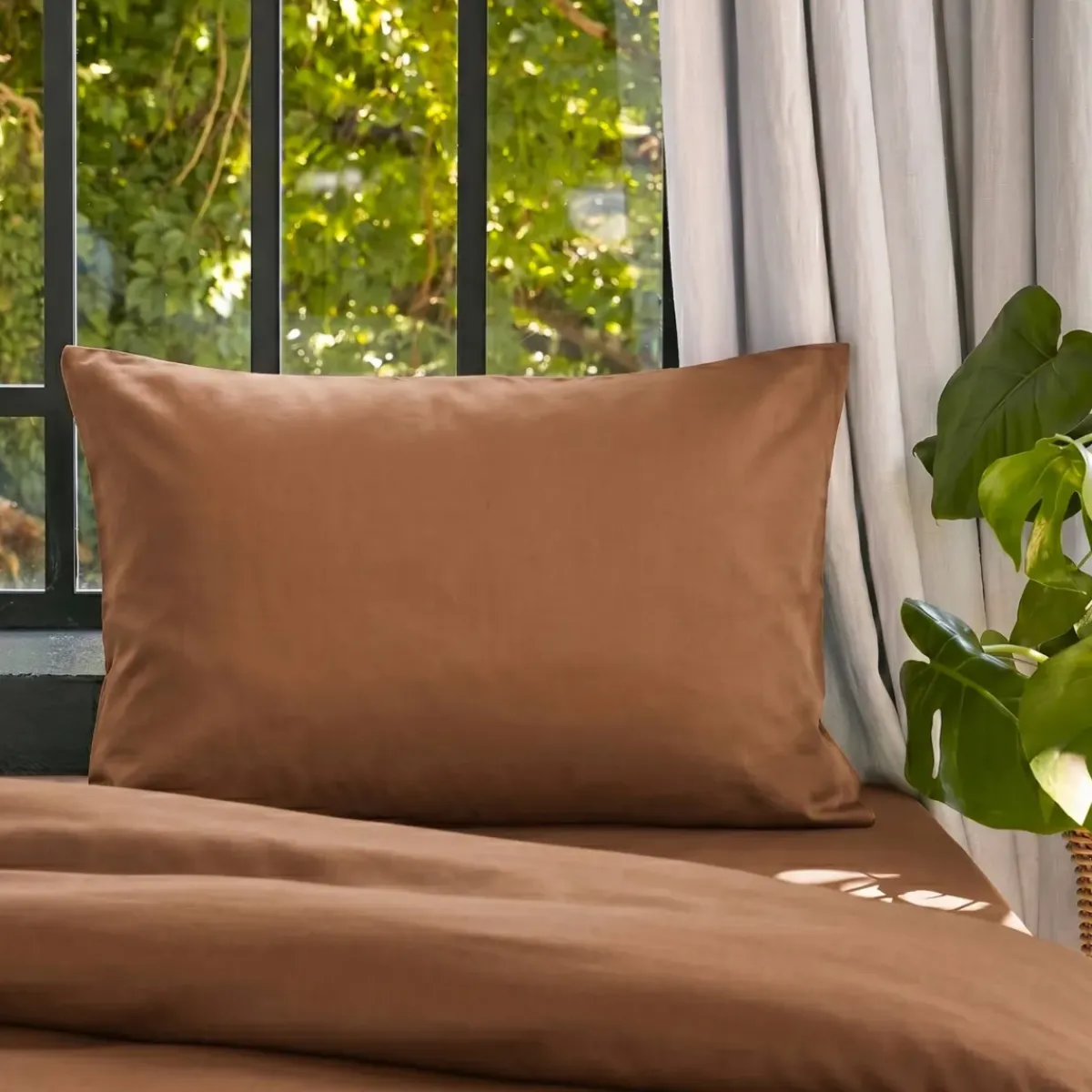 Outlet Federa cuscino letto rettangolare lyocell Tencelâ„¢ lavato (50 x 70 cm) Olivia Federe Cuscino Letto