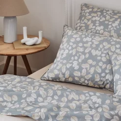 Clearance Federa cuscino letto rettangolare percalle di cotone (50 x 70 cm) Lison Grigia Federe Cuscino Letto