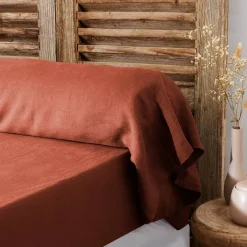 Hot Federa per cuscino a rullo in lino lavato (L185 cm) Louise Federe Cuscino Letto