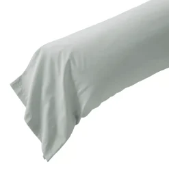 Clearance Federa per cuscino a rullo in percalle di cotone (L185 cm) Diane Céladon Federe Cuscino Letto
