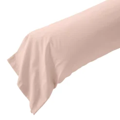 Clearance Federa per cuscino a rullo in percalle di cotone (L185 cm) Diane Rose Blush Federe Cuscino Letto