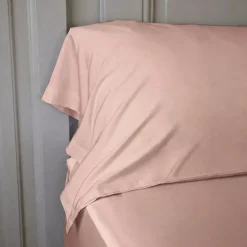 Discount Federa per cuscino a rullo in satin di bambù (L185 cm) Sienna Rose blush Federe Cuscino Letto