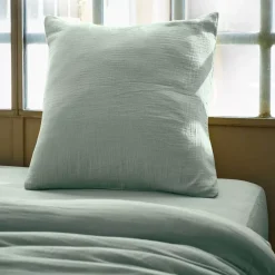 Online Federa per cuscino letto quadrata in garza di cotone (80 x 80 cm) Gaïa Federe Cuscino Letto