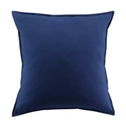 Hot Federa per cuscino quadrata flanella di cotone (80 x 80 cm) Nina Blu navy Federe Cuscino Letto