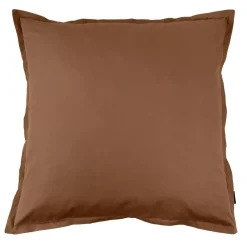 Outlet Federa per cuscino quadrata in percalle di cotone (80 x 80 cm) Cali Marrone Federe Cuscino Letto