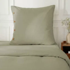 Outlet Federa per cuscino quadrata in percalle di cotone (80 x 80 cm) Diane Federe Cuscino Letto