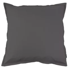 Sale Federa per cuscino quadrata in percalle di cotone (80 x 80 cm) Cali Grigio Federe Cuscino Letto