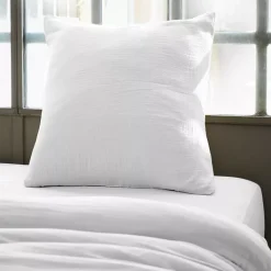 Online Federa per cuscino quadrato in garza di cotone (80 x 80 cm) Gaïa chantilly Federe Cuscino Letto