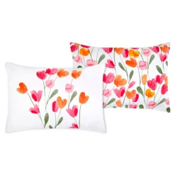 Clearance Federa per cuscino rettangolare in percalle (50 x 70 cm) Tulipa Federe Cuscino Letto