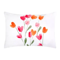 Clearance Federa per cuscino rettangolare in percalle (50 x 70 cm) Tulipa Federe Cuscino Letto