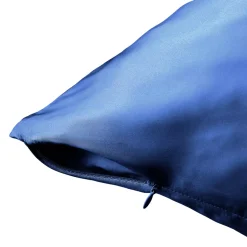Discount Federa per cuscino rettangolare in seta di gelso (50 x 80 cm) Mizuki Blu marino Federe Cuscino Letto