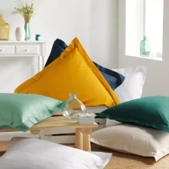 Discount Federa quadrata cotone bio (63 cm) Biolina Federe Cuscino Letto