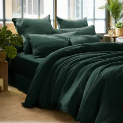 Sale Federa quadrata garza di cotone (80 x 80 cm) Gaïa Federe Cuscino Letto