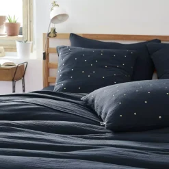 Hot Federa quadrata garza di cotone (60 cm) Gaïa Chic Federe Cuscino Letto